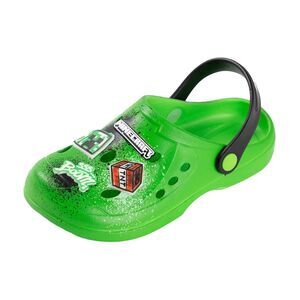 Minecraft Boys Boom Creeper TNT Clogs / Green